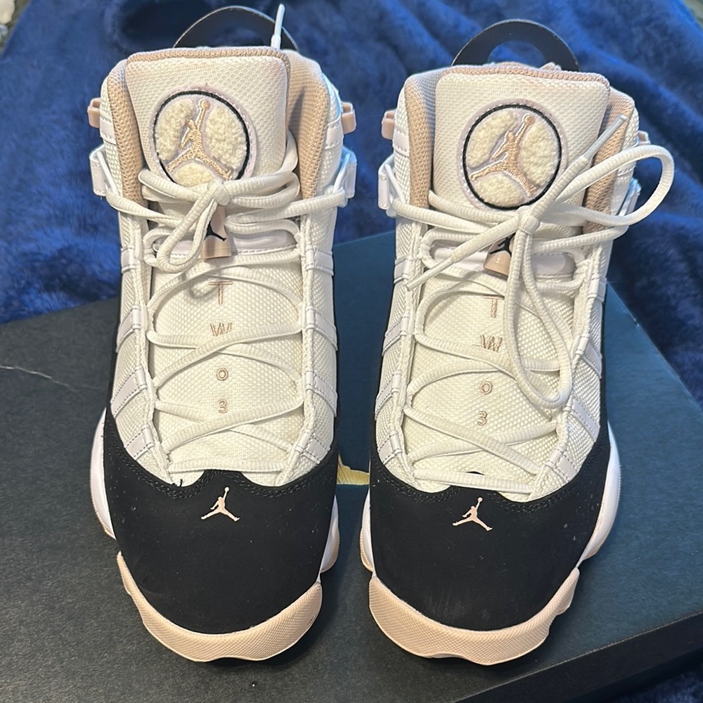 Jordan White and Black Sneakers
